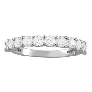 Platinum 1ctw Round Diamond Wedding Band