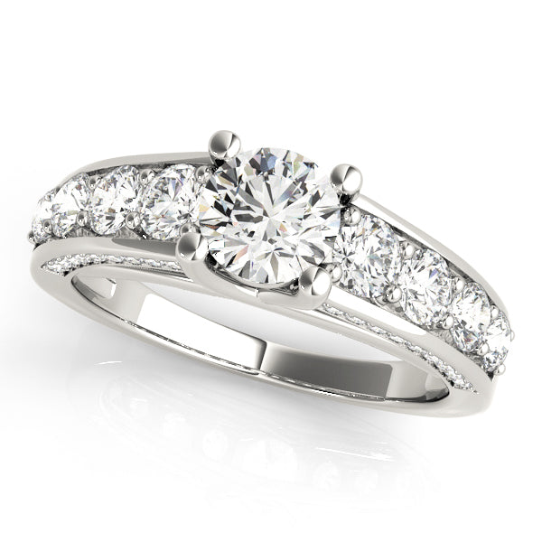 Platinum 2.3ctw Round Diamond Trellis Ring