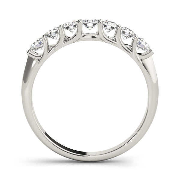 18K White Gold Round Diamond Wedding Ring