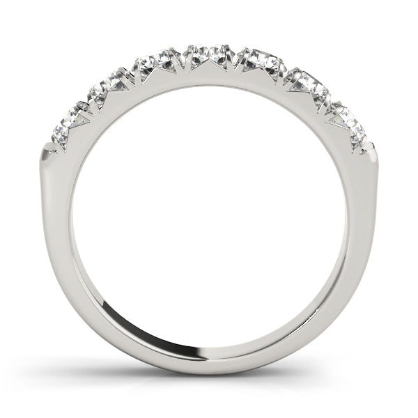 18K White Gold 1/4 ct Diamond Wedding Band