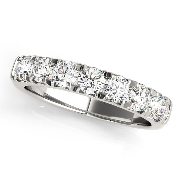 14K White Gold Round Diamond Wedding Ring
