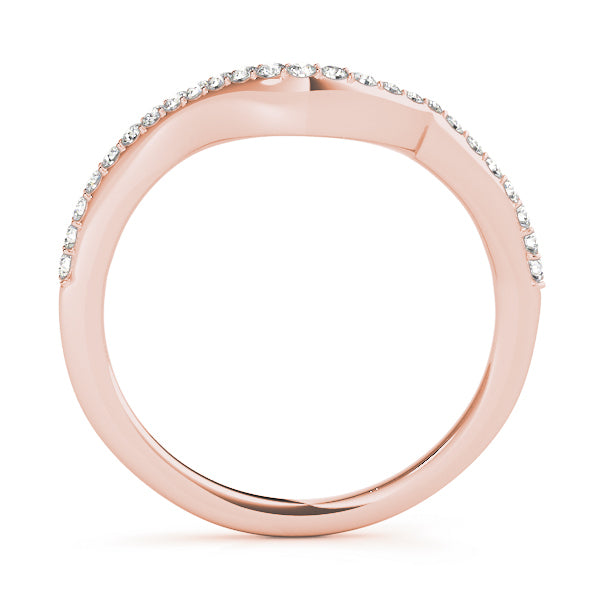 18K Rose Gold Diamond Wedding Ring