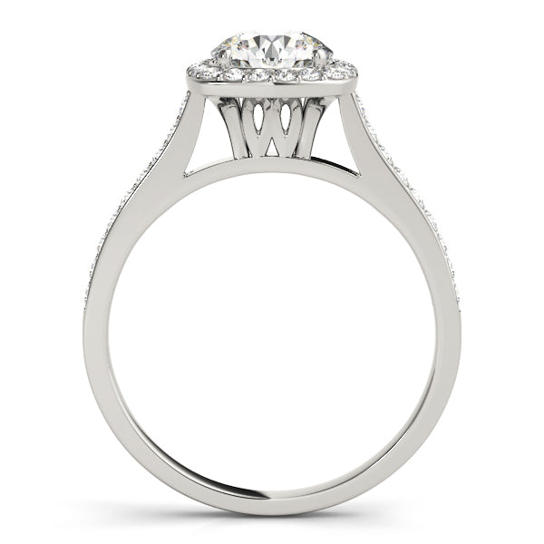 18K White Gold 1.33ctw Round Diamond Engagement Ring