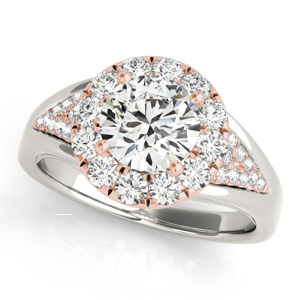 18K Rose Gold 1.5 ctw Round Diamond Engagement Ring