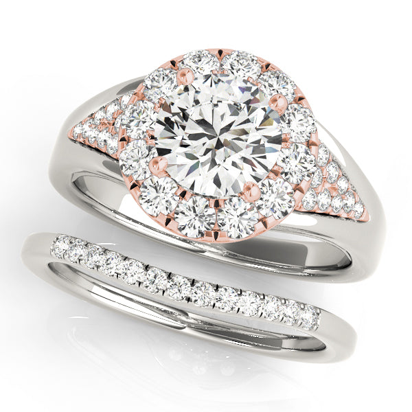 18K Rose Gold 1.5 ctw Round Diamond Engagement Ring