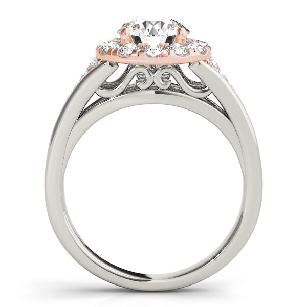 18K Rose Gold 1.5 ctw Round Diamond Engagement Ring