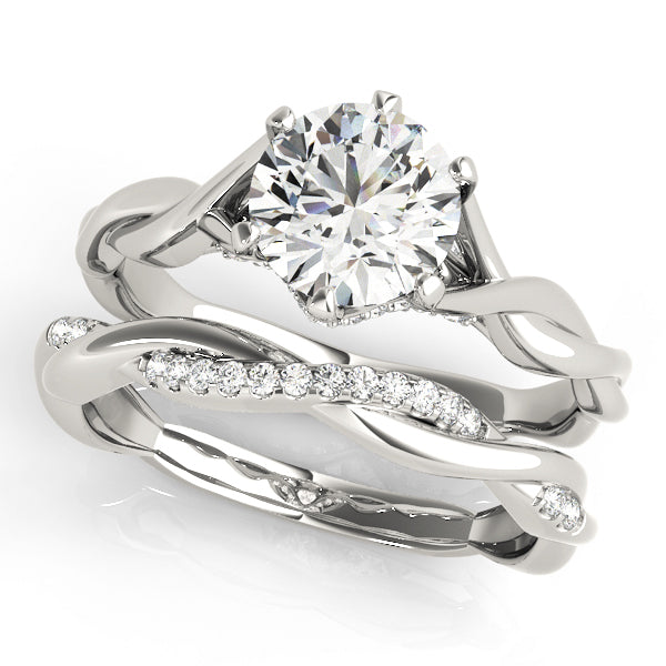 1 CT Platinum Round Diamond Engagement Ring