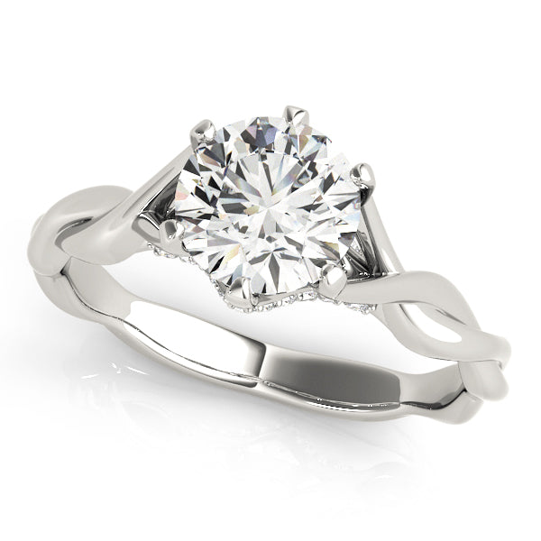 18K White Gold 1 ct Diamond Engagement Ring