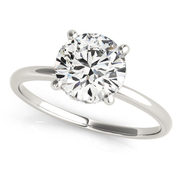 14K White Gold 1 CT Diamond Engagement Ring