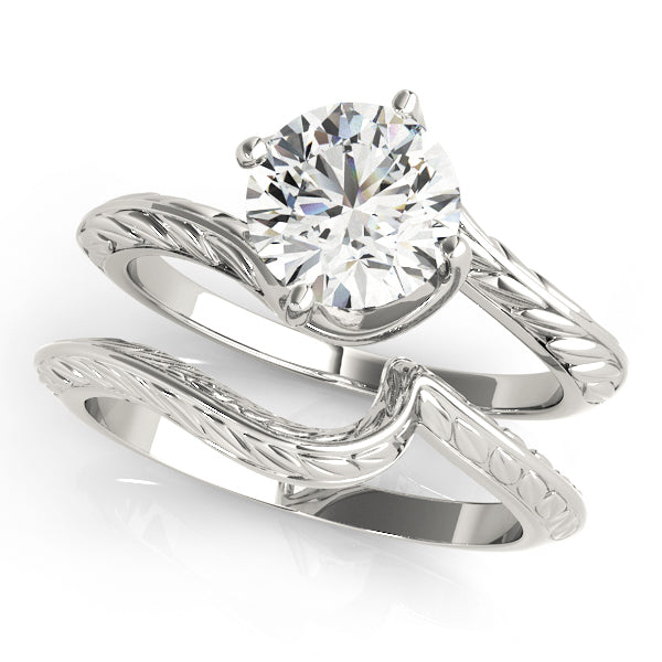 18K White Gold 1ct Diamond Solitaire Engagement Ring