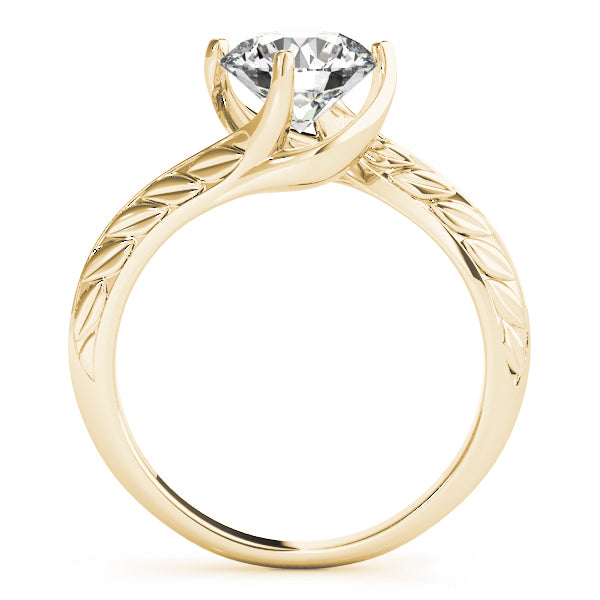 14K Yellow Gold 1ct Diamond Engagement Solitaire Ring