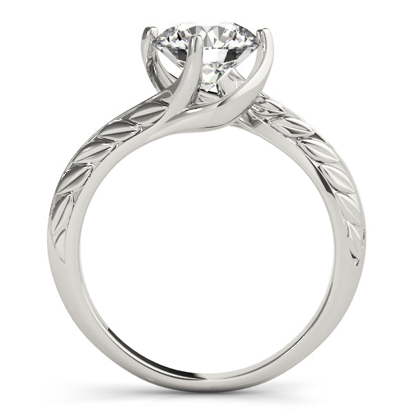 18K White Gold 1ct Diamond Solitaire Engagement Ring