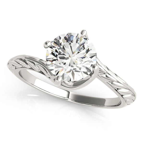 18K White Gold 1ct Diamond Solitaire Engagement Ring