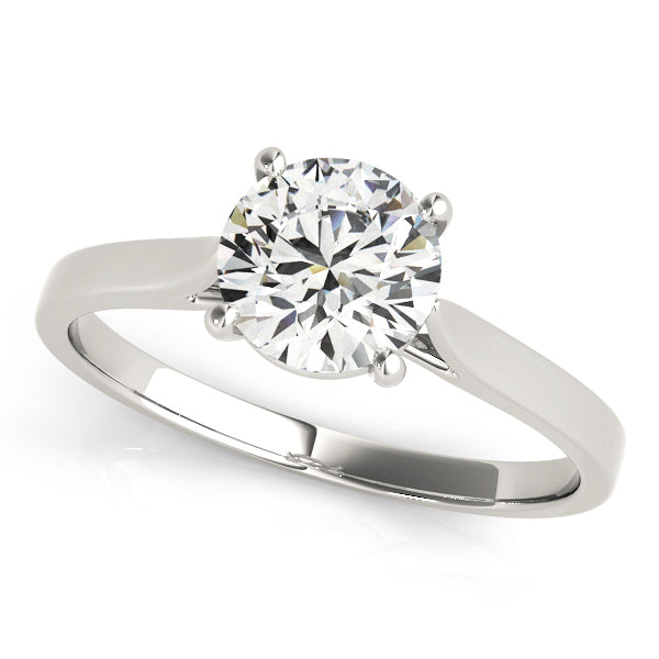1 CT Platinum Round Diamond Engagement Ring