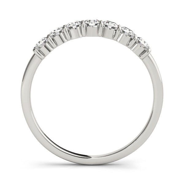 14K White Gold 0.07ctw Diamond Wedding Ring