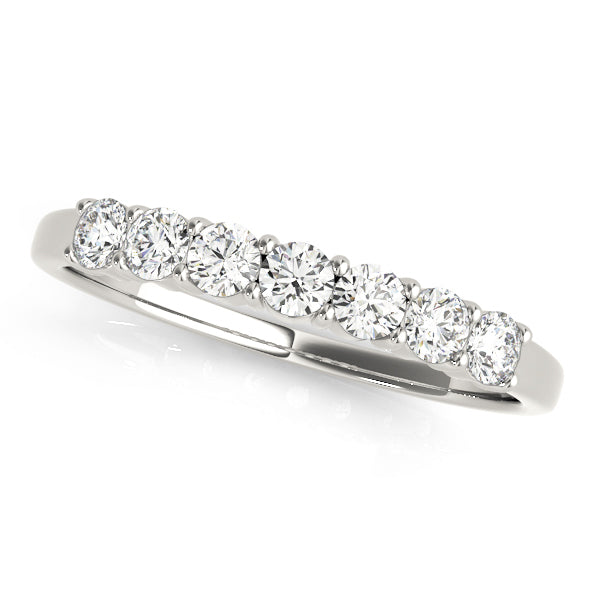 18K White Gold 0.07 ctw Diamond Wedding Band