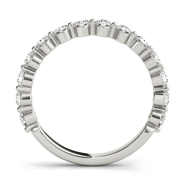 14K White Gold Diamond Wedding Ring