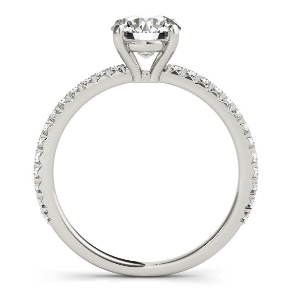 Platinum 1.25 CT Diamond Single Row Engagement Ring
