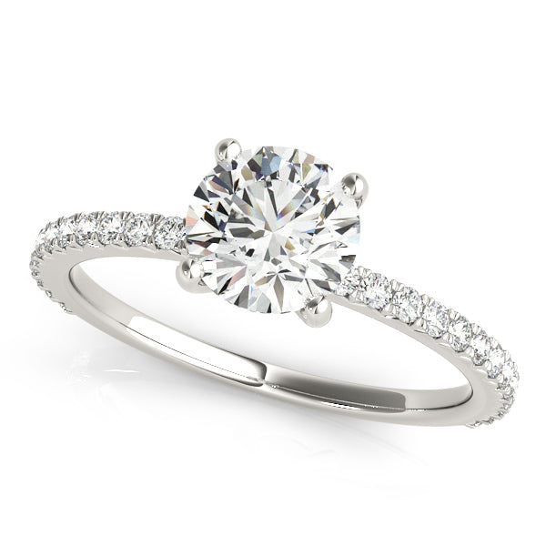 18K White Gold 1.25 ctw Diamond Engagement Ring