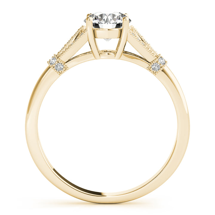 18K Yellow Gold 1 5/8 ct tw Vintage Diamond Engagement Ring