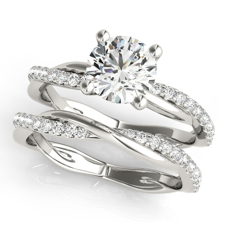 Platinum 1.16 ctw Round Diamond Engagement Ring