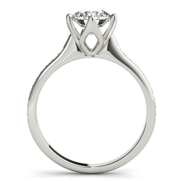 14K White Gold 1 ct Diamond Engagement Ring