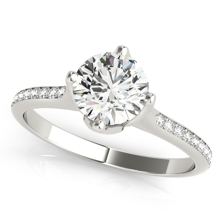 14K White Gold 1 ct Diamond Engagement Ring