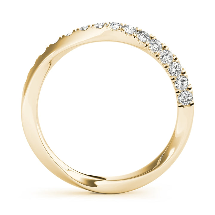14K Yellow Gold 1/5 ct tw Diamond Wedding Ring