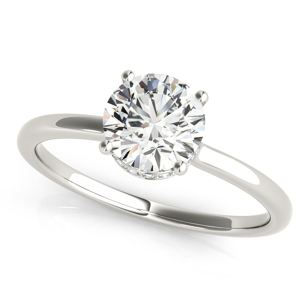 18K White Gold 1 CT Diamond Engagement Ring