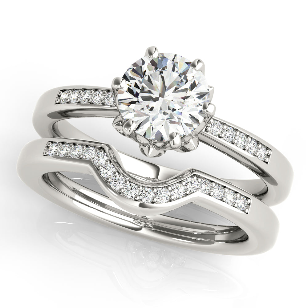 14K White Gold 1.125ctw Diamond Engagement Ring