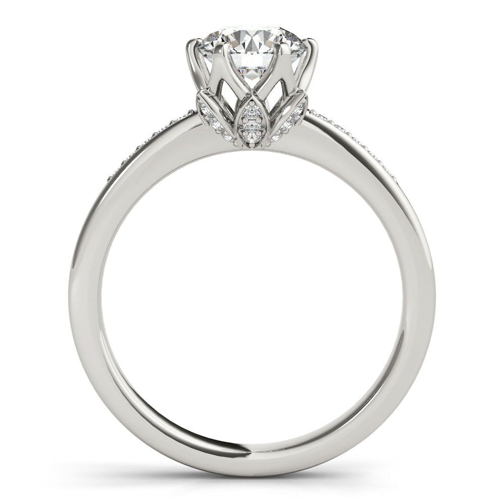 14K White Gold 1.125ctw Diamond Engagement Ring