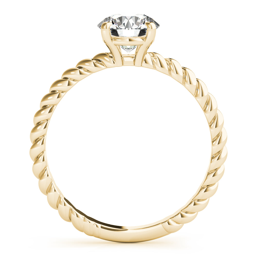 14K Yellow Gold 1ct Diamond Solitaire Engagement Ring