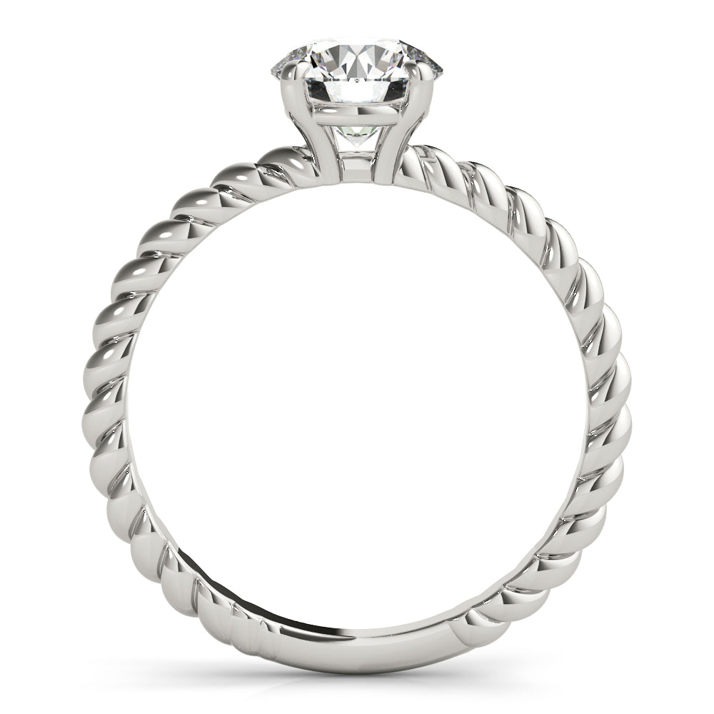 1 CT Platinum Round Diamond Engagement Ring
