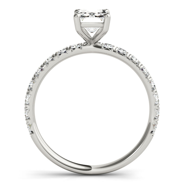 14K White Gold Multi-Diamond Engagement Ring