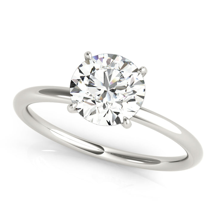 Round Diamond Halo Engagement Ring