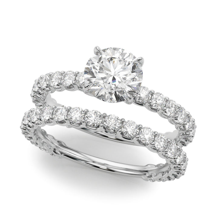 18K White Gold 1 ct Diamond Engagement Ring