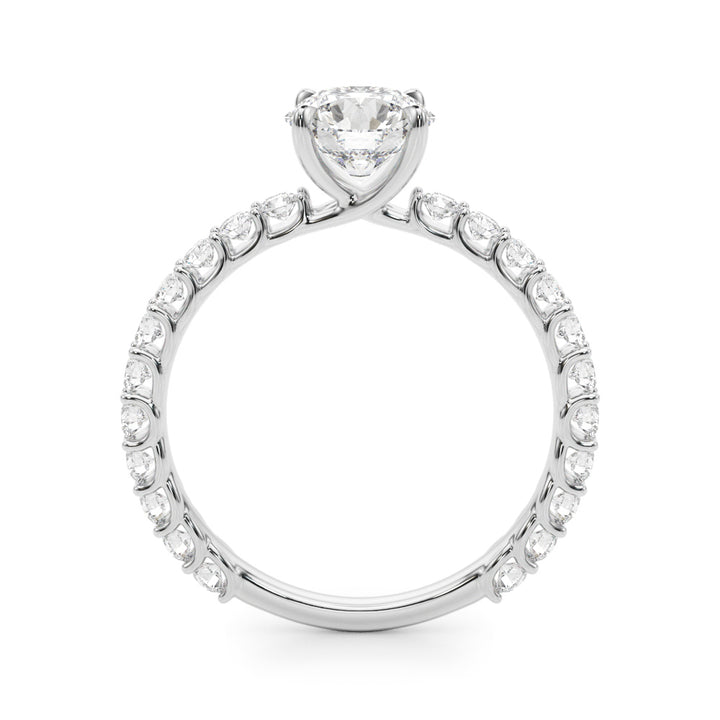 18K White Gold 1 ct Diamond Engagement Ring