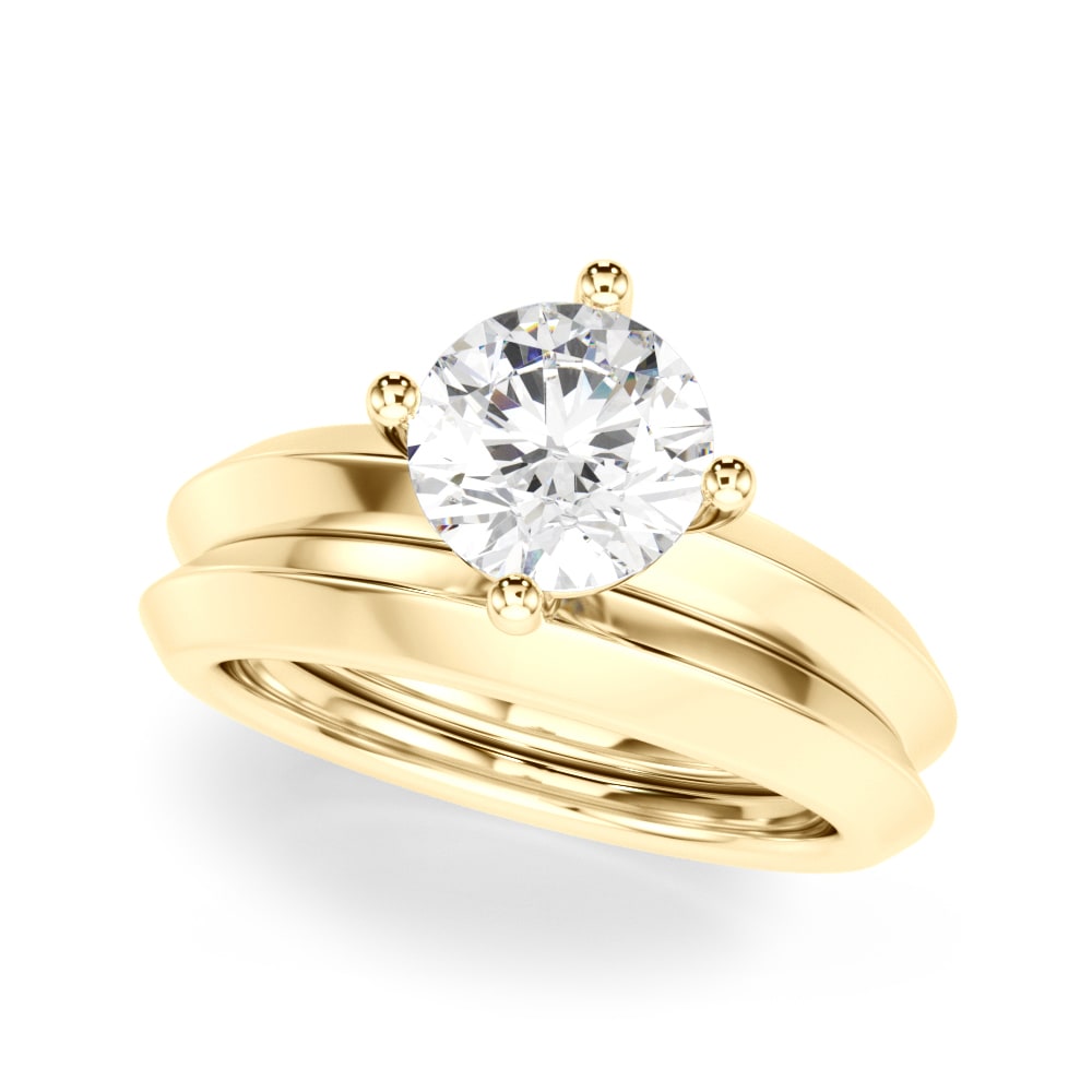 18K Yellow Gold 1 ct tw Solitaire Diamond Engagement Ring