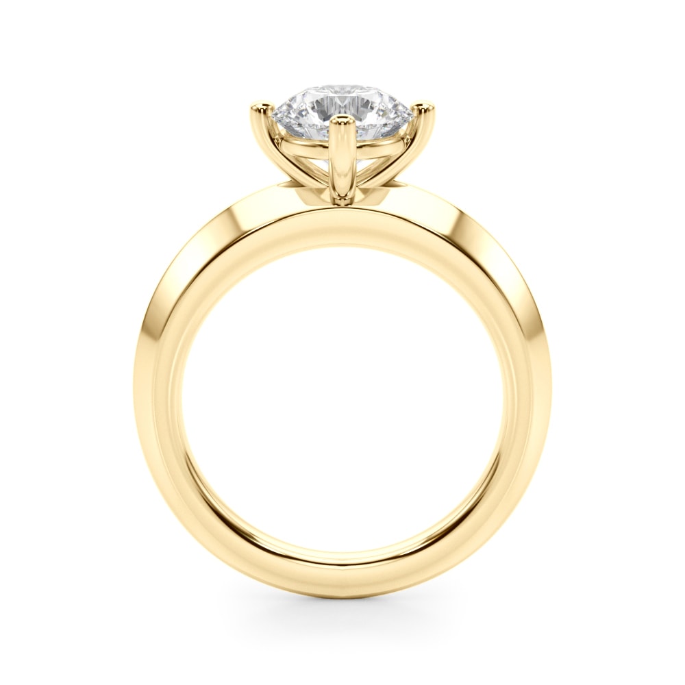 18K Yellow Gold 1 ct tw Solitaire Diamond Engagement Ring