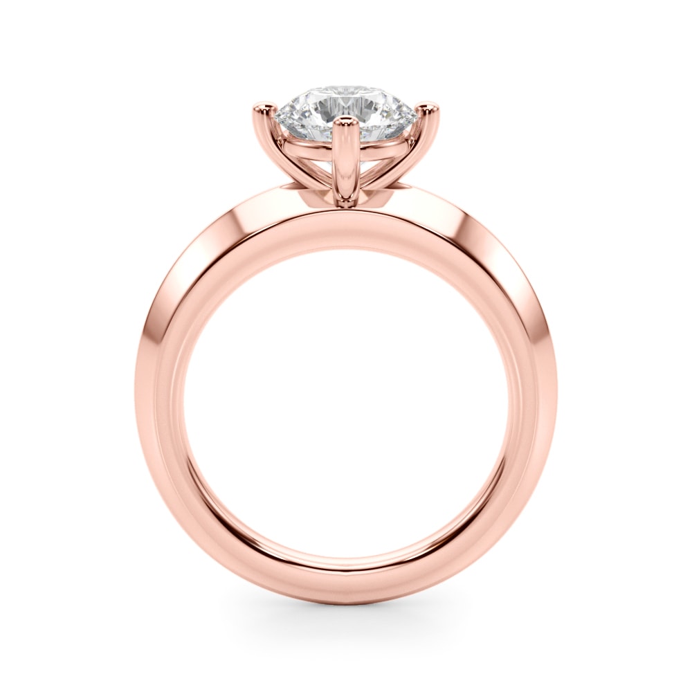14K Rose Gold 1 ct tw Solitaire Diamond Engagement Ring