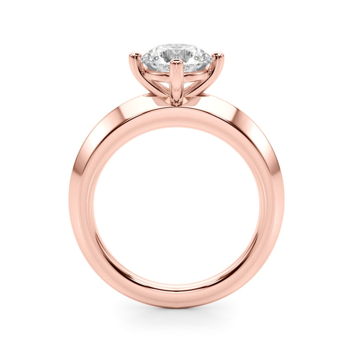 14K Rose Gold 1 ct tw Solitaire Diamond Engagement Ring