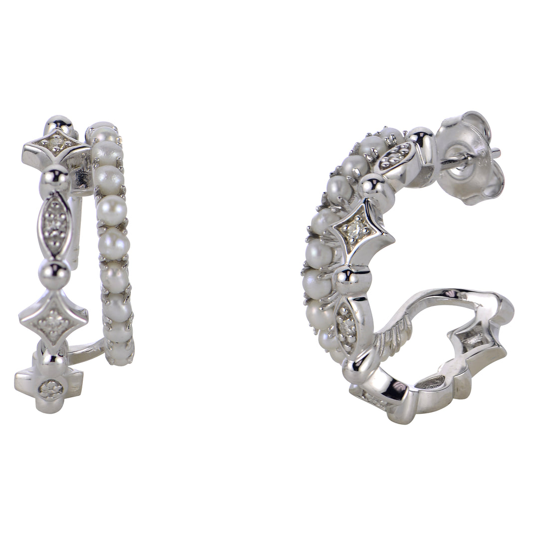 Sterling Silver Freshwater Earring