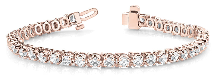 14K Rose Gold 3/4 ct tw Fashion Diamond Bracelet