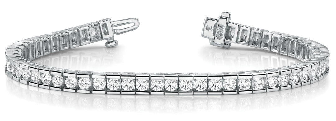 18K White Gold 10.5 ct Diamond Tennis Bracelet