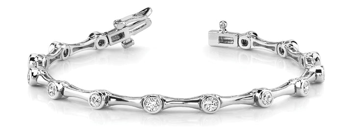 18K White Gold 3/4 CT Diamond Bracelet