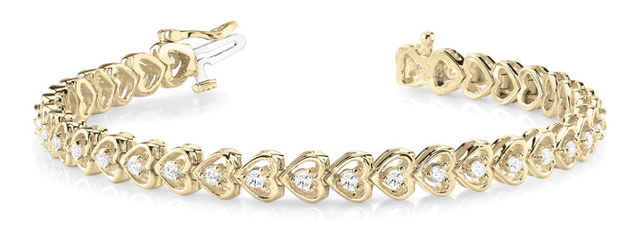 18K Yellow Gold 7/8 ct Diamond Fashion Bracelet