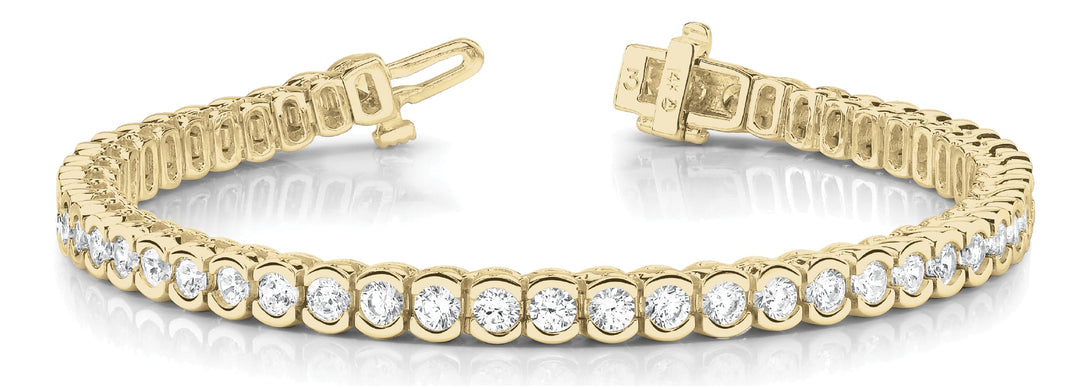 18K Yellow Gold 10 1/2 ct tw Fashion Diamond Bracelet