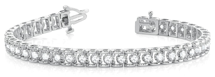18K White Gold Diamond Tennis Bracelet
