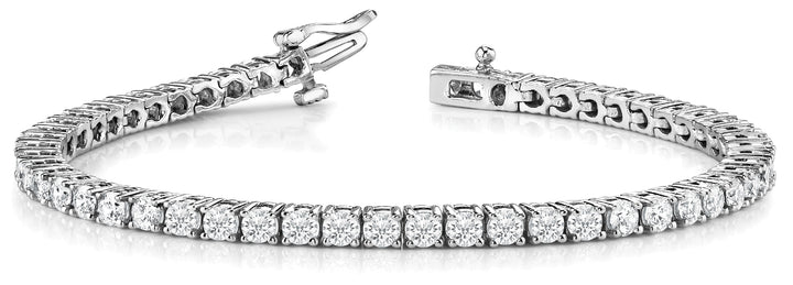 18K White Gold 10.38ctw Diamond Line Bracelet