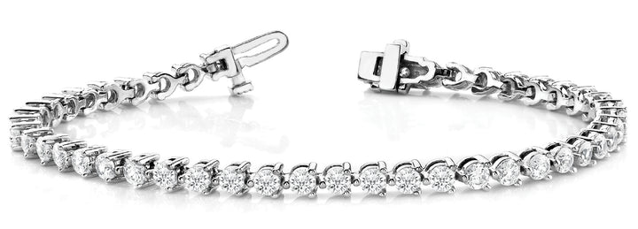 14K White Gold Diamond Fashion Bracelet